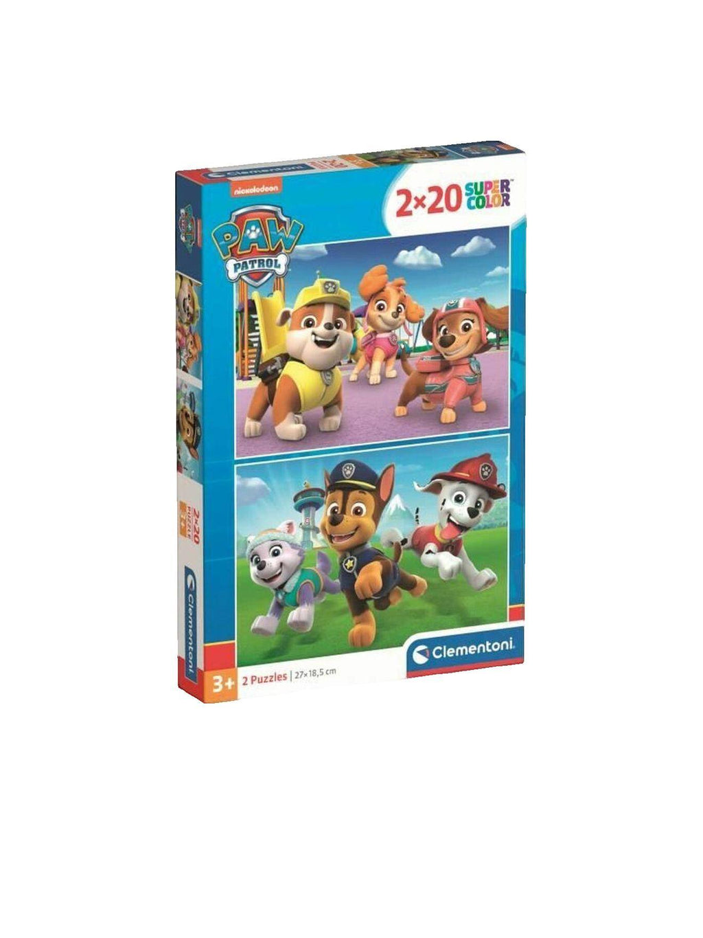 Puzzle Pat' Patrouille – 2 puzzles éducatifs de 20 pièces – dès 3 ans multicolore