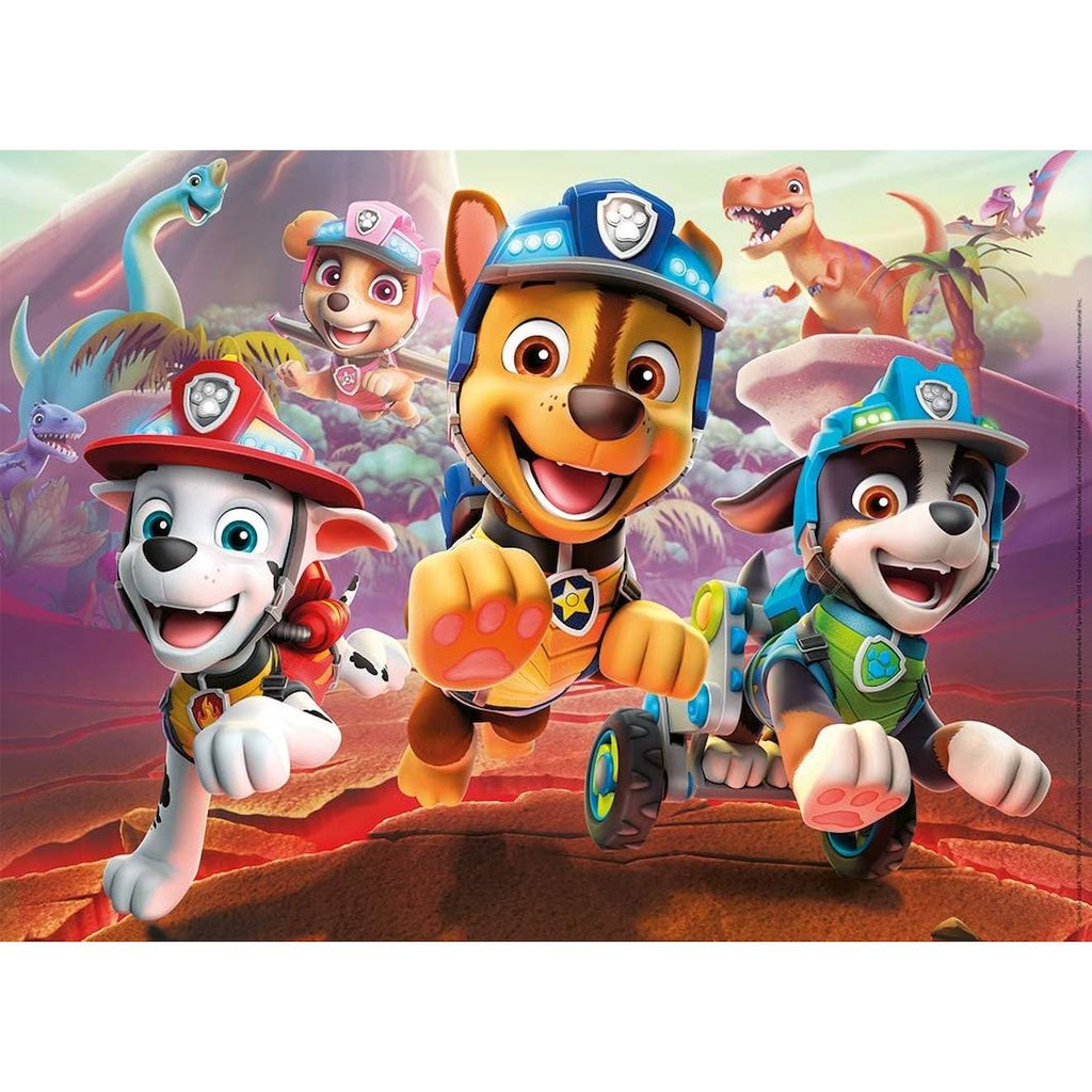 Puzzle Pat'Patrouille et dinosaures 60 pièces blanc