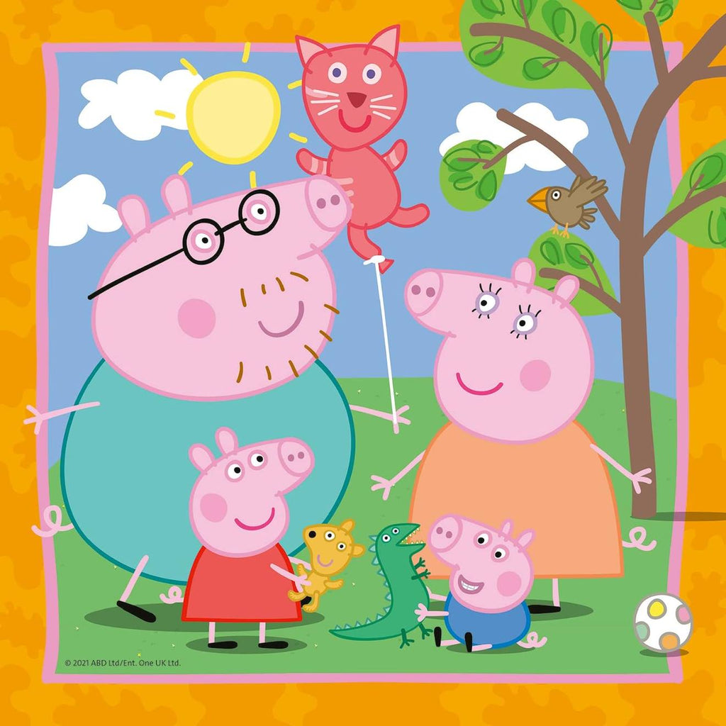 Puzzle Peppa Pig 3x49 pièces bleu