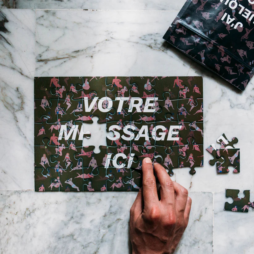 Puzzle personnalisé – Le message surprise qui se dévoile pièce après pièce 🧩💛