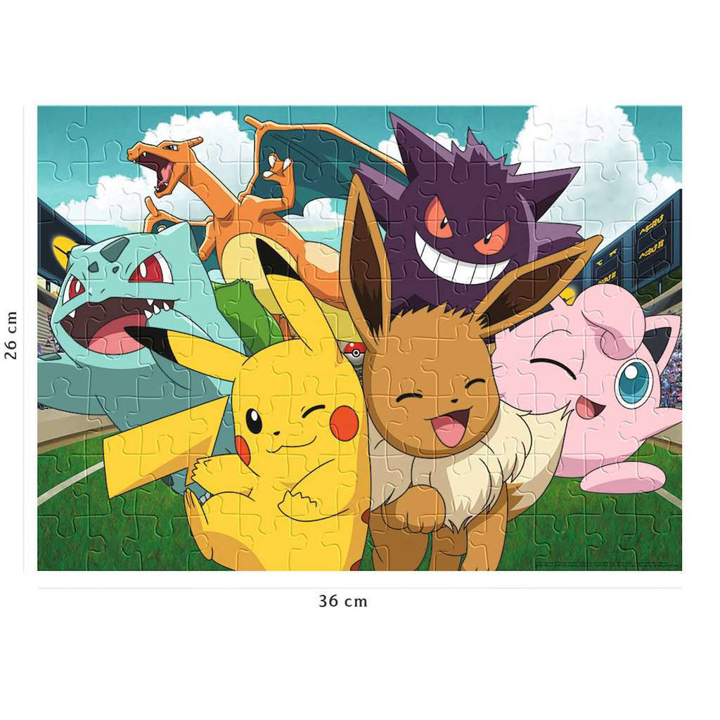 Puzzle pikachu et les pokémon 100 pièces blanc