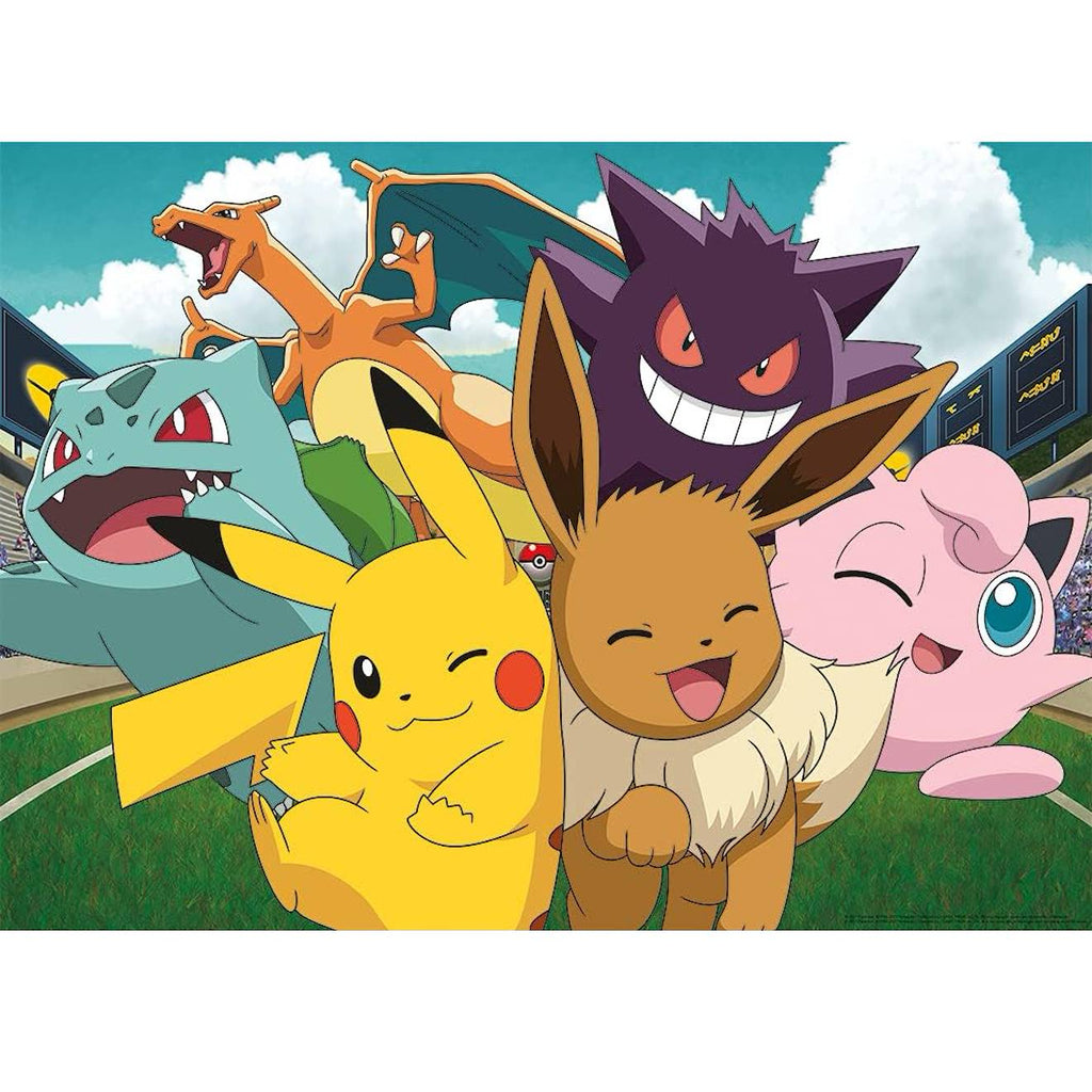 Puzzle pikachu et les pokémon 100 pièces blanc