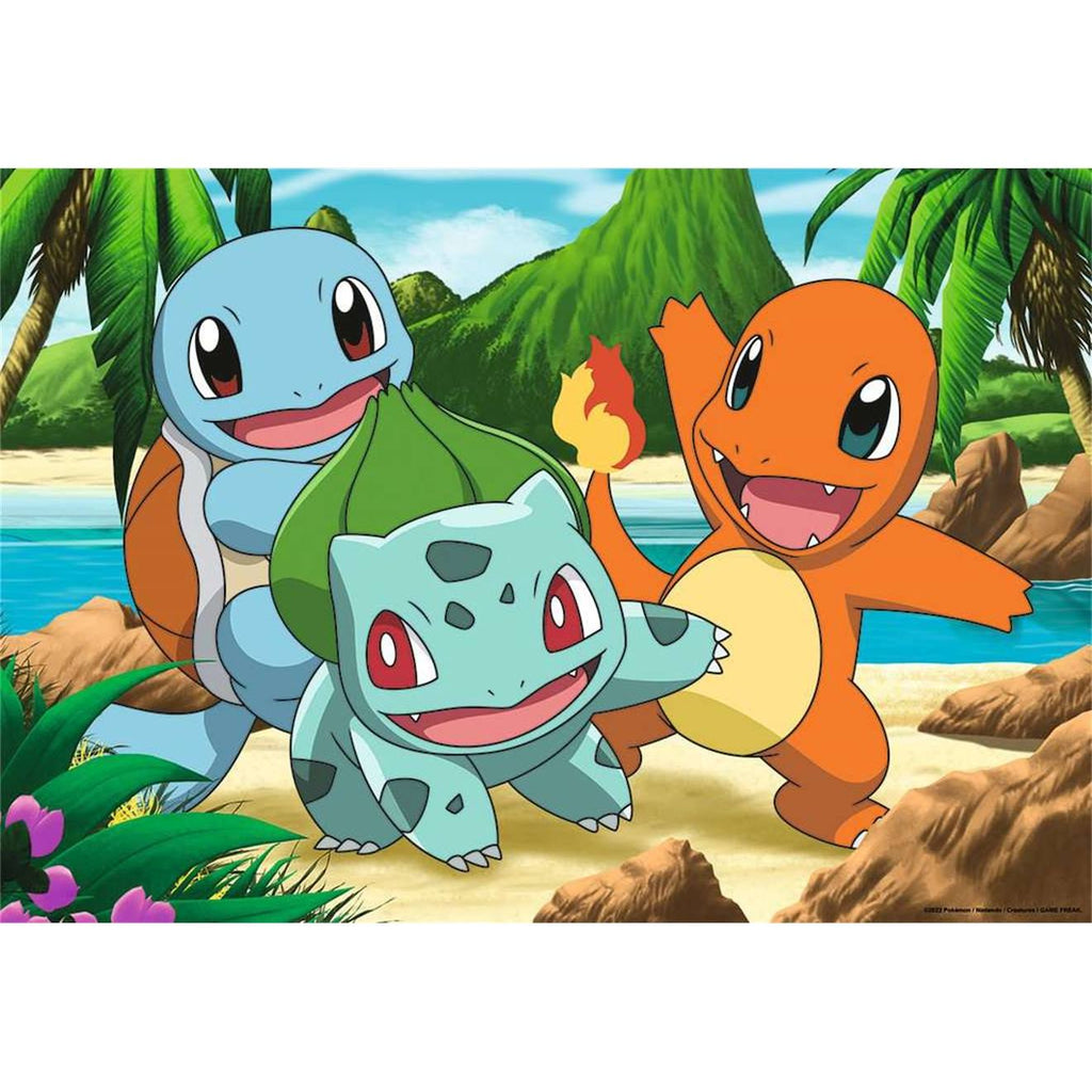 Puzzle pikachu et ses amis 2x24 pièces rouge