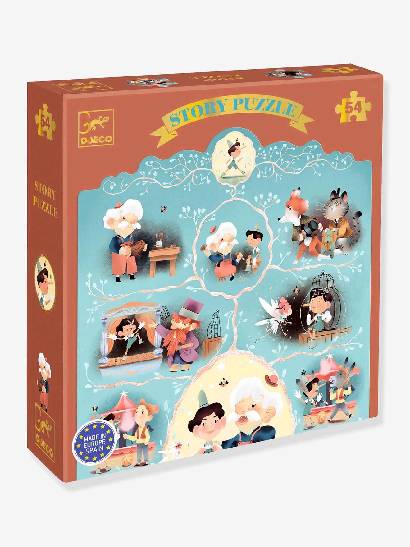 Puzzle pinocchio 54p - multicolore