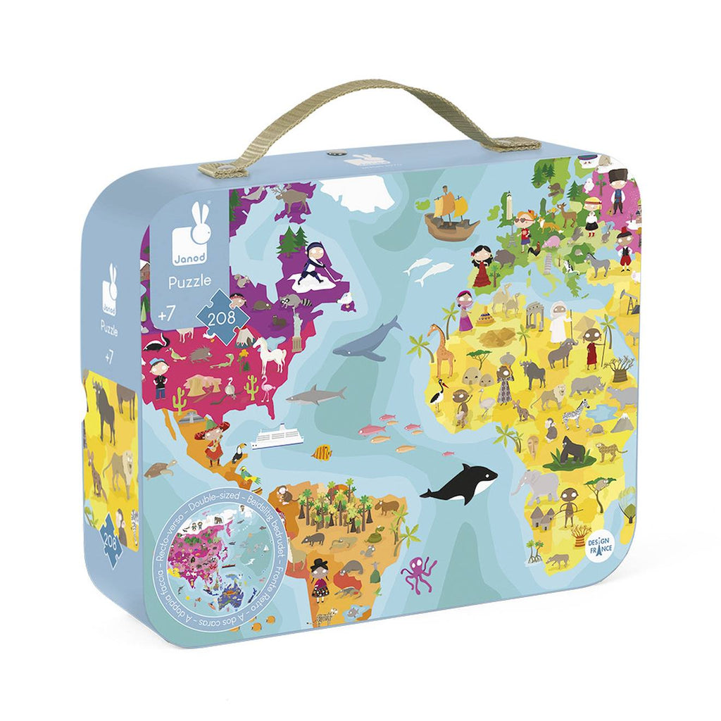 Puzzle planète bleue 208 pièces bleu