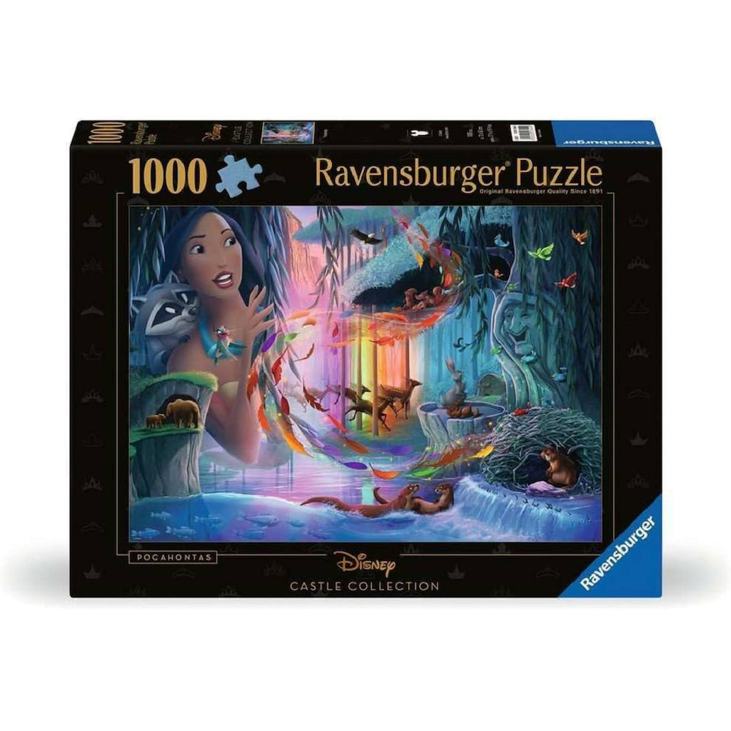Puzzle pocahontas châteaux Disney 1000 pièces noir