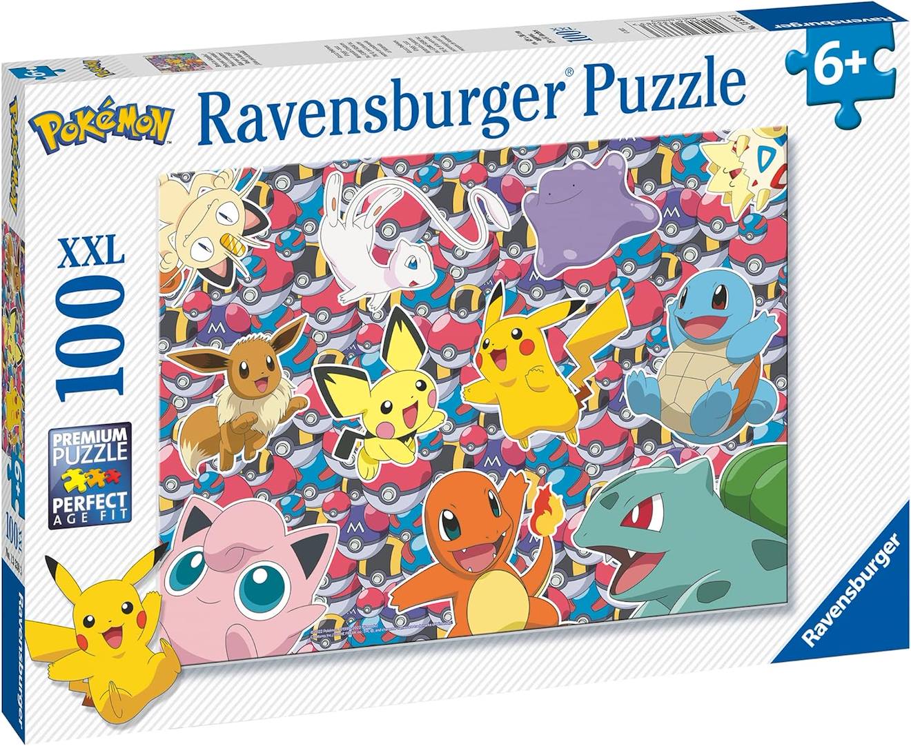 Puzzle prêt pour la bataille pokémon 100 pièces XXL blanc