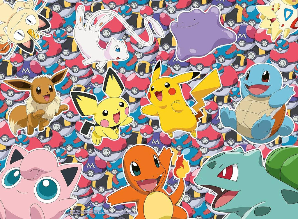 Puzzle prêt pour la bataille pokémon 100 pièces XXL blanc
