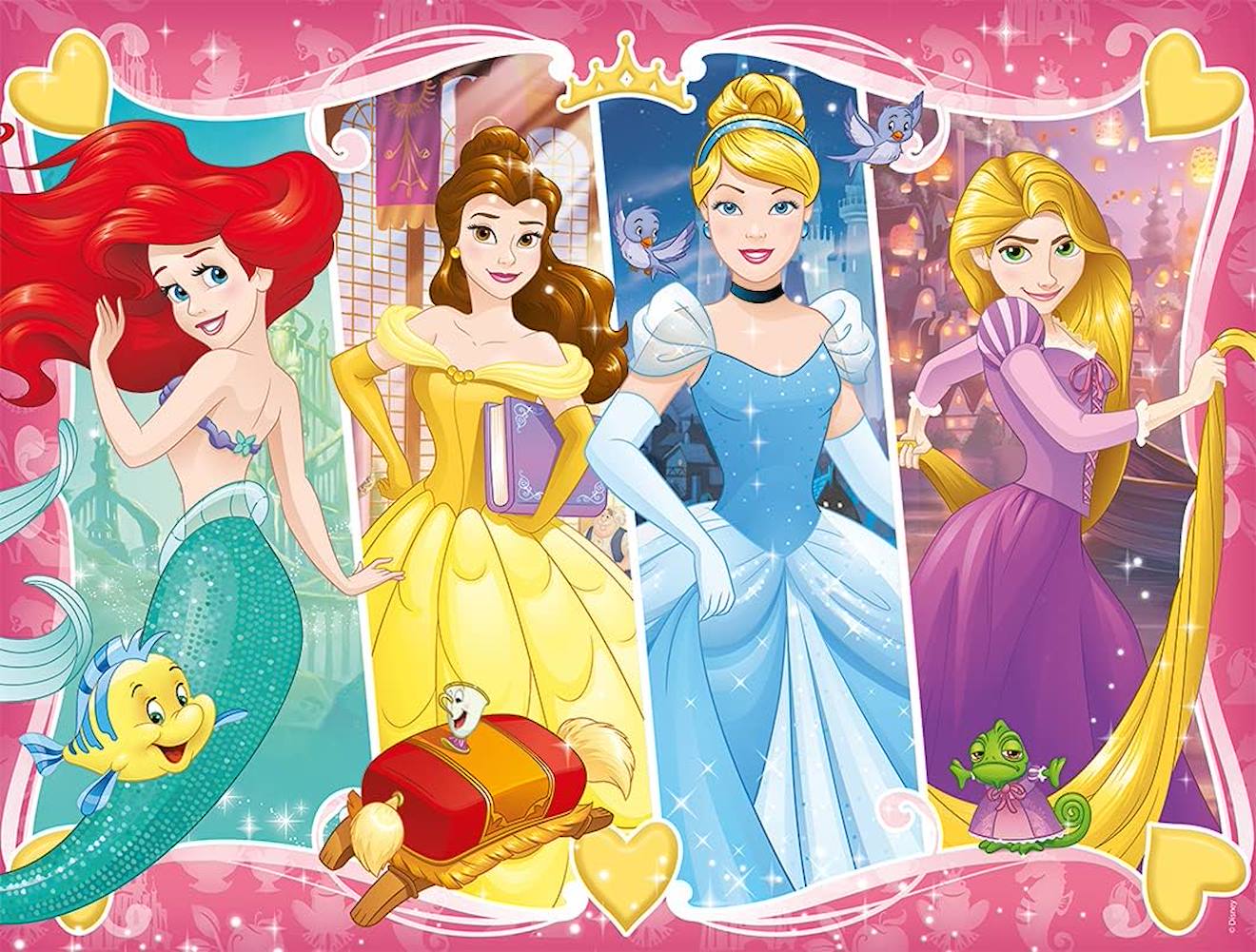 Puzzle Princesses Disney 30 pièces rose