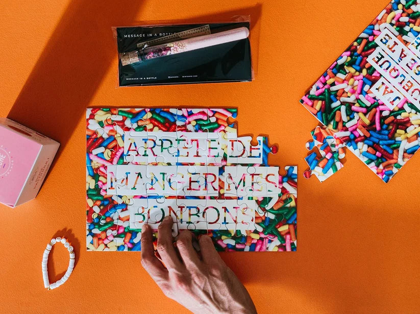Puzzle personnalisé – Le message surprise qui se dévoile pièce après pièce 🧩💛