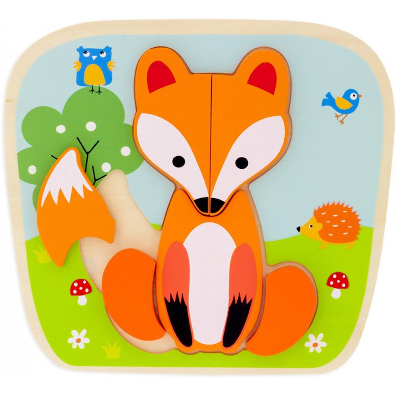 Puzzle renard orange