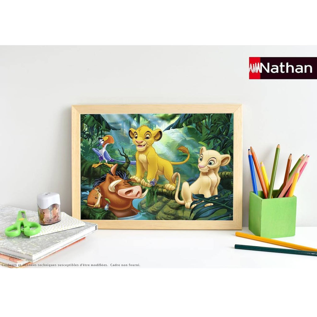 Puzzle simba & co 30 pièces bleu