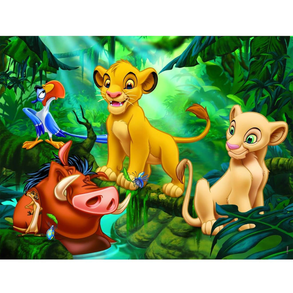 Puzzle simba & co 30 pièces bleu