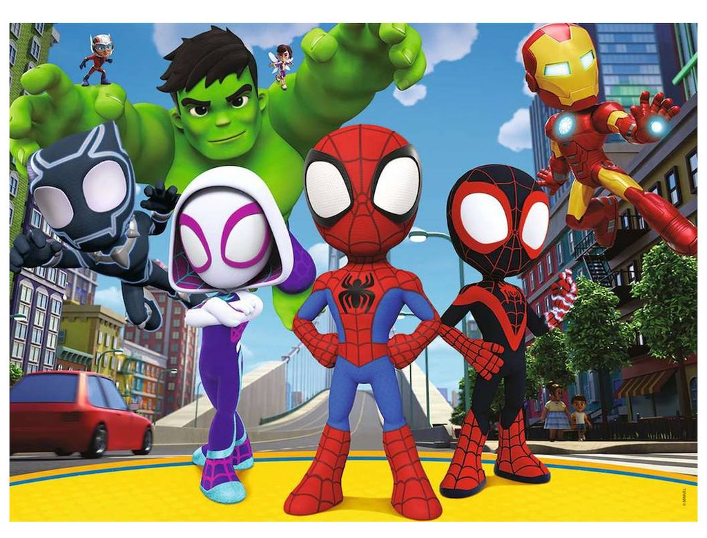 Puzzle spidey et ses amis 45 pièces blanc