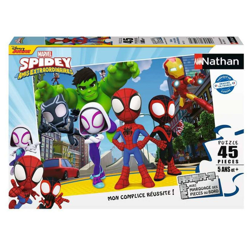 Puzzle spidey et ses amis 45 pièces blanc