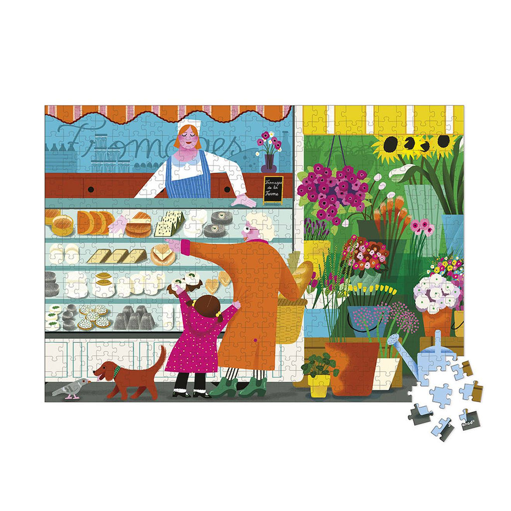 Puzzle sur le marché 500 pièces multicolore