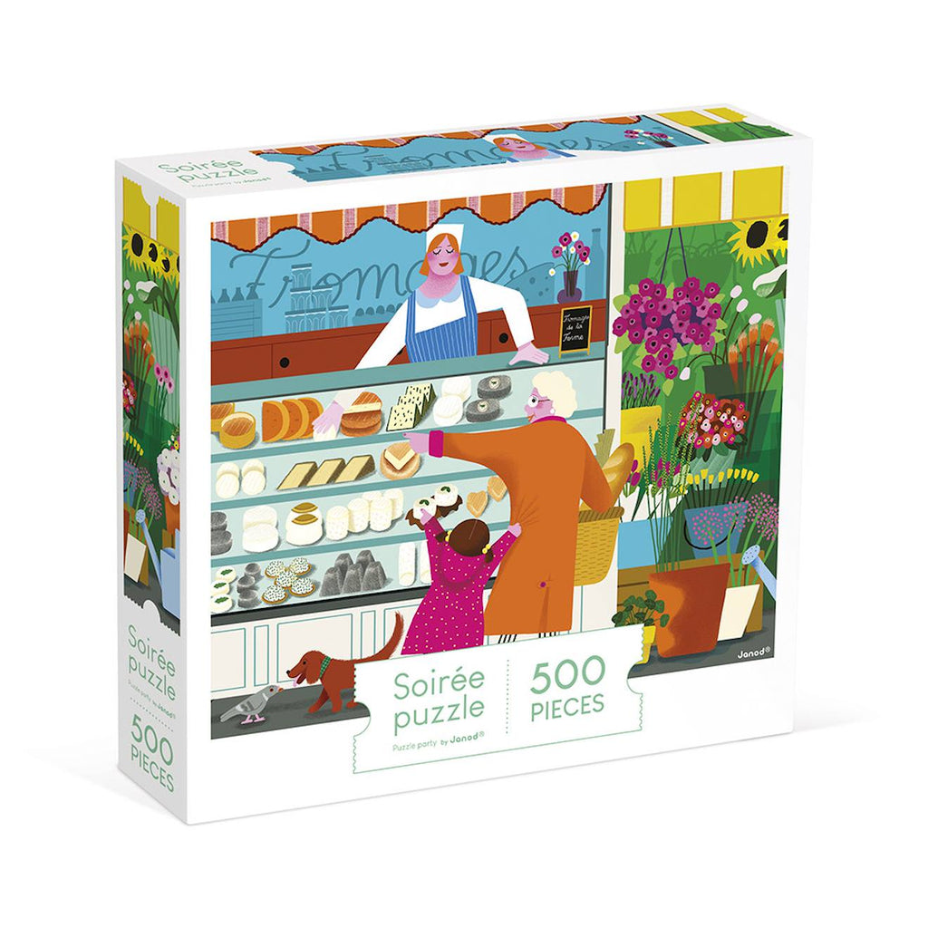 Puzzle sur le marché 500 pièces multicolore