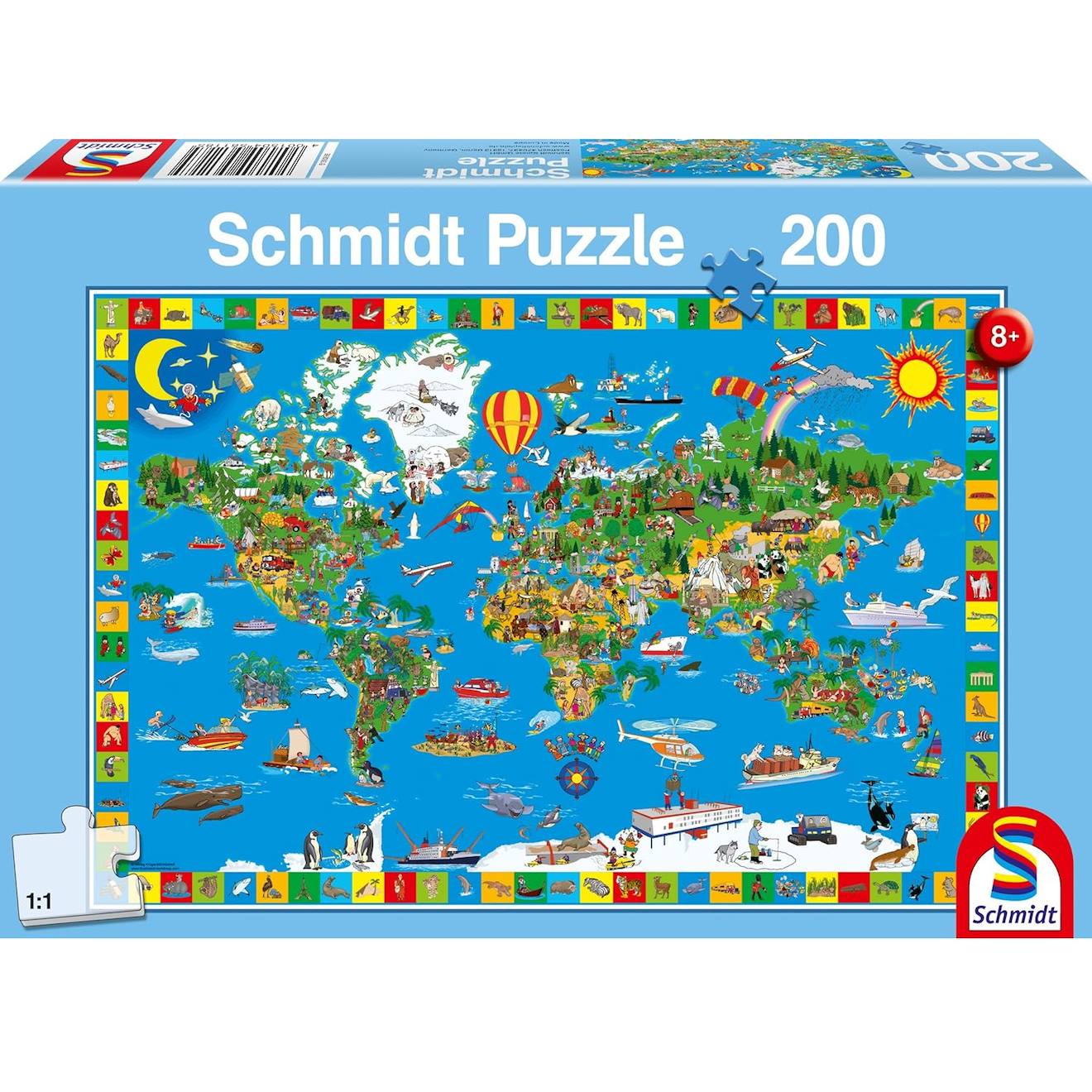 Puzzle ta petite terre 200 pièces bleu