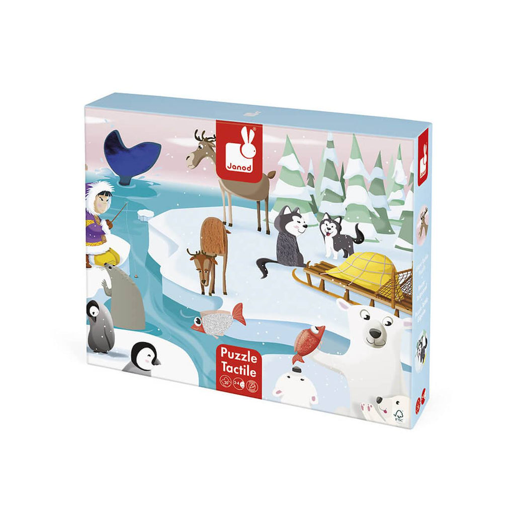 Puzzle tactile la banquise 20 pièces multicolore