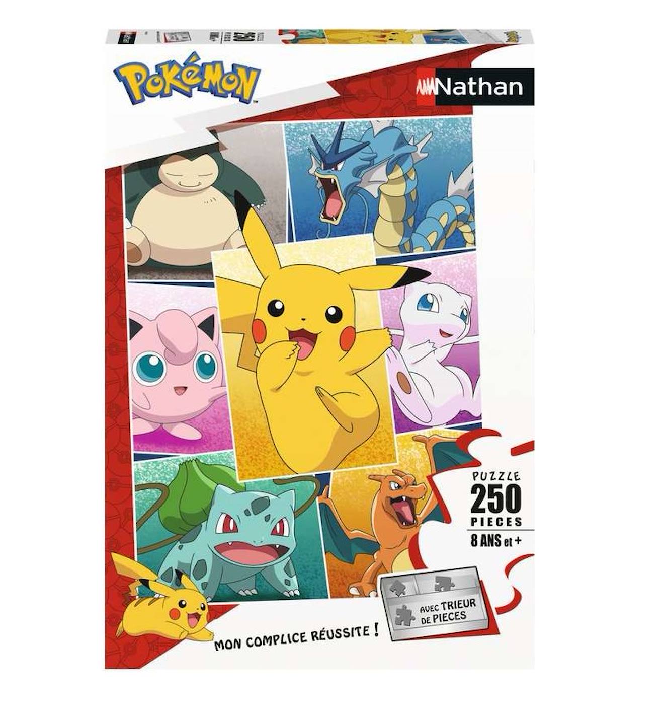 Puzzle types de pokémon 250 pièces blanc