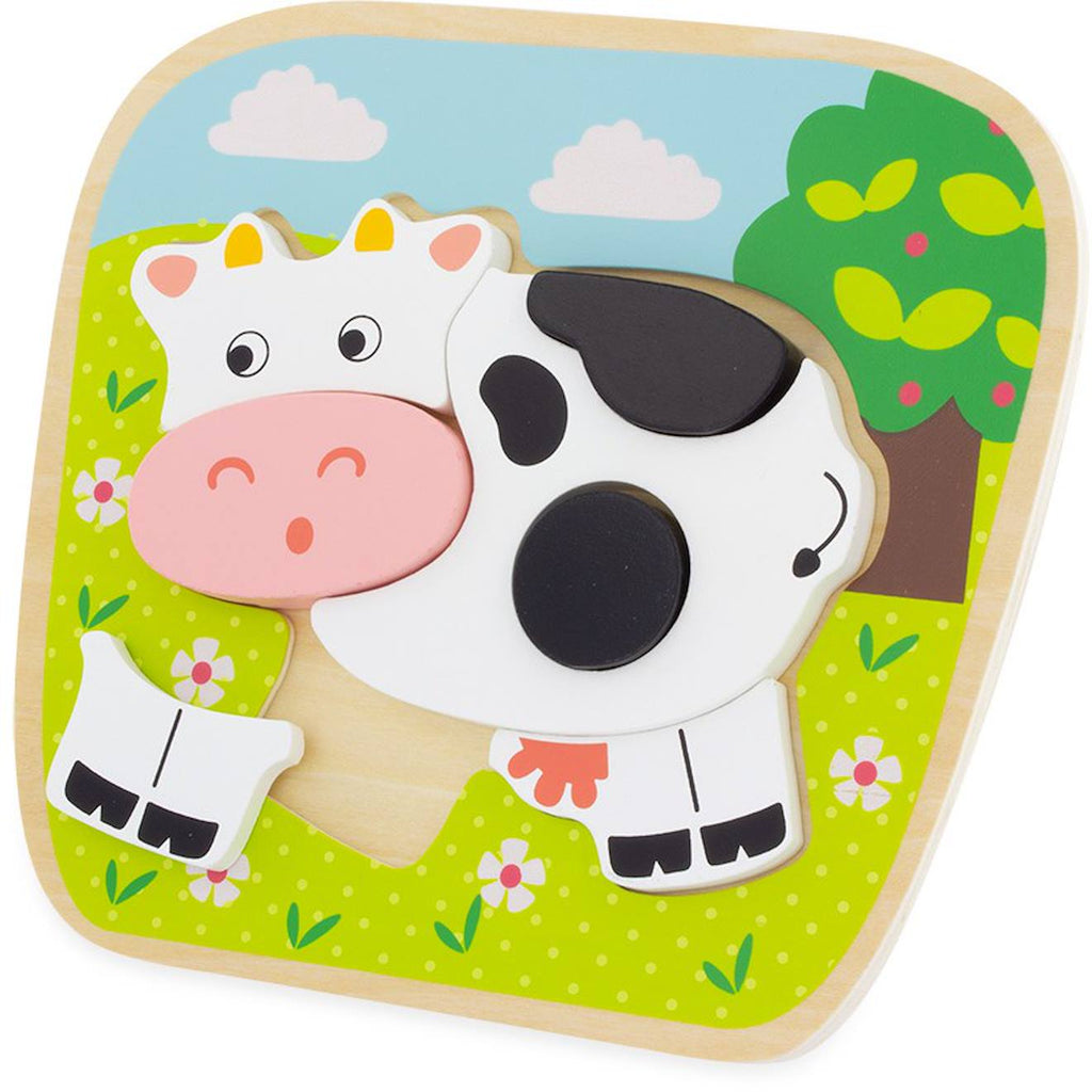 Puzzle vache vert