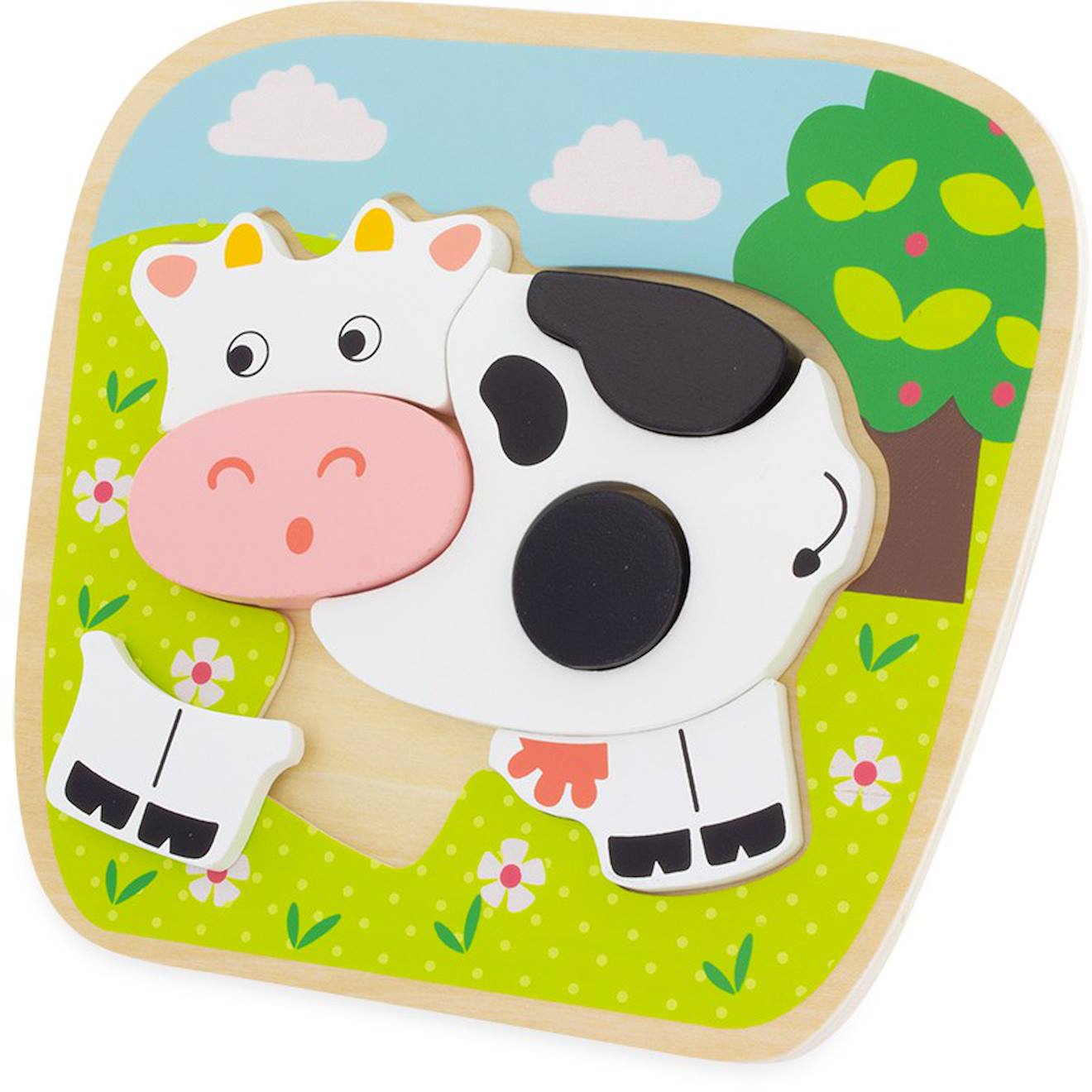 Puzzle vache vert