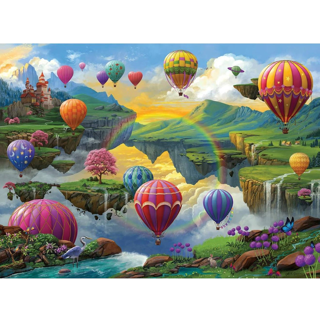 Puzzle vallée des montgolfières 500 pièces blanc