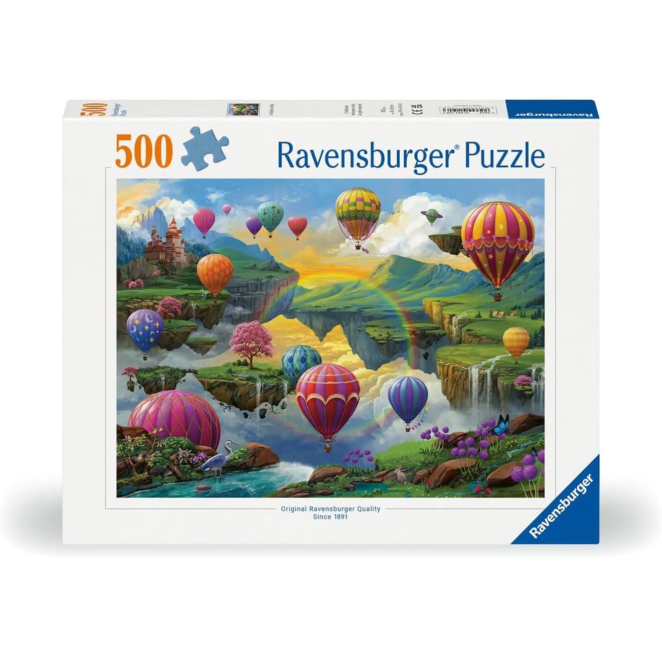 Puzzle vallée des montgolfières 500 pièces blanc