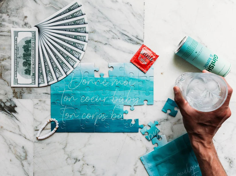 Puzzle personnalisé – Le message surprise qui se dévoile pièce après pièce 🧩💛