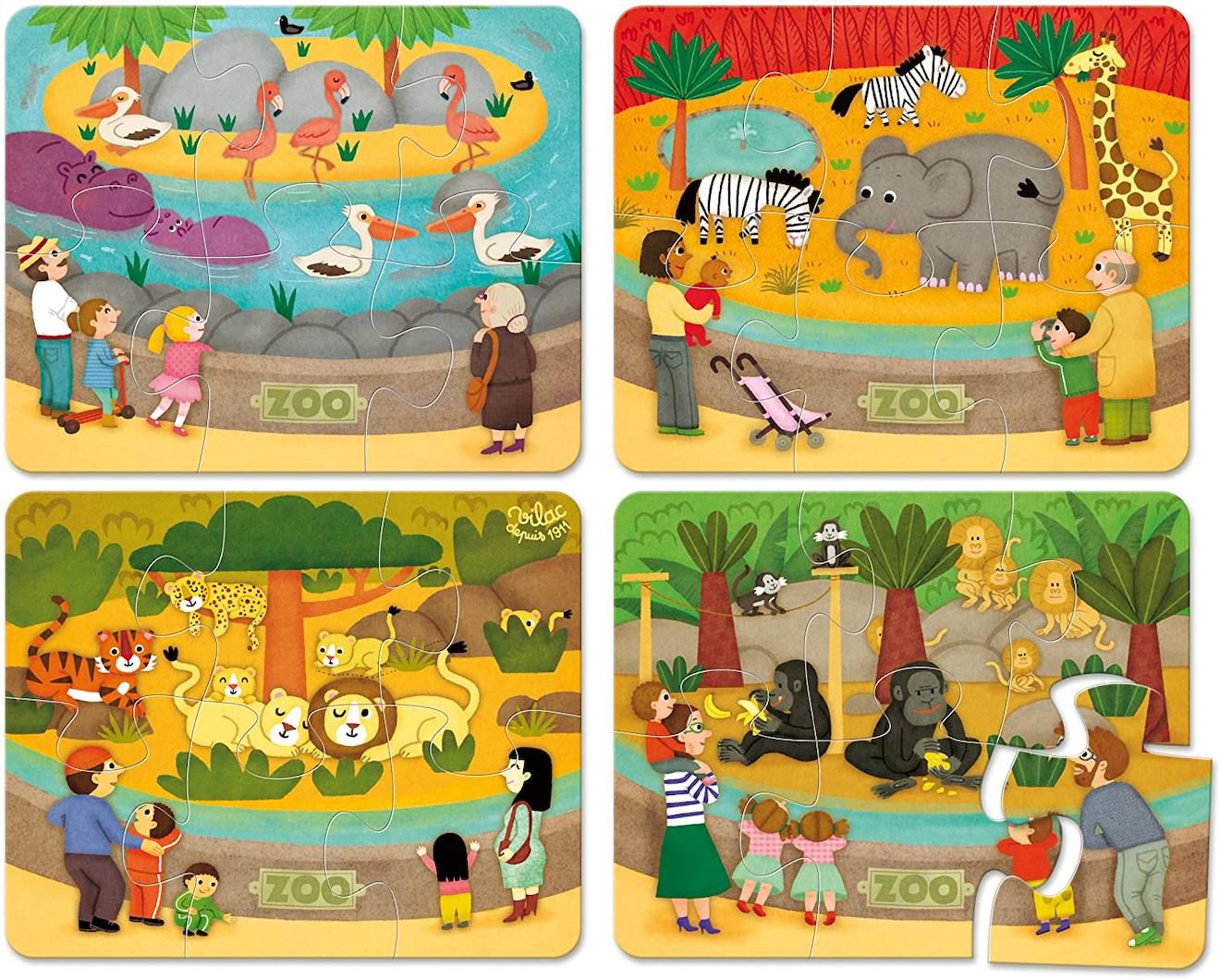 Puzzles du zoo vert
