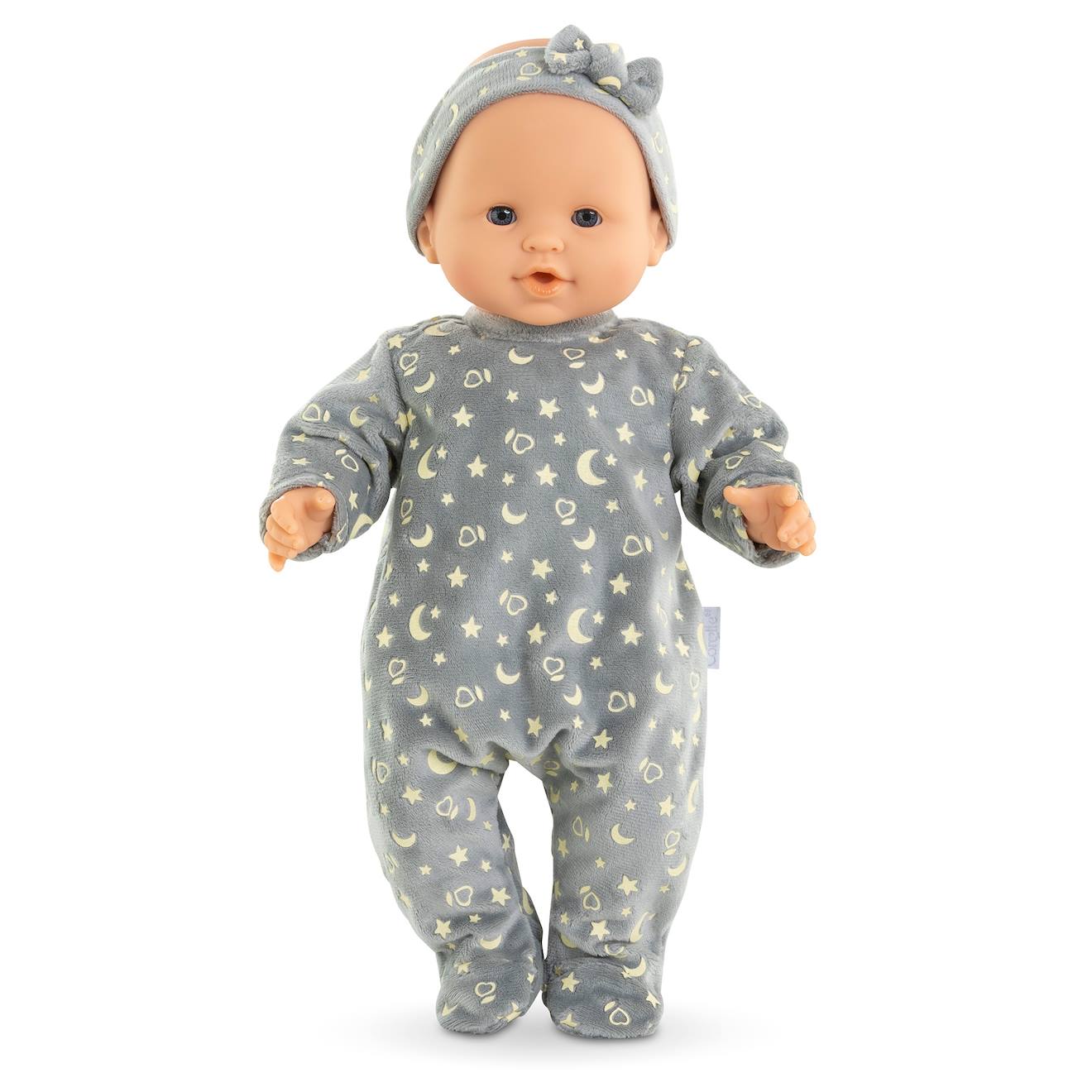 Pyjama brille dans la nuit & bandeau pour poupon 36 cm multicolore