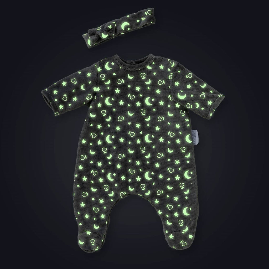 Pyjama brille dans la nuit & bandeau pour poupon 36 cm multicolore