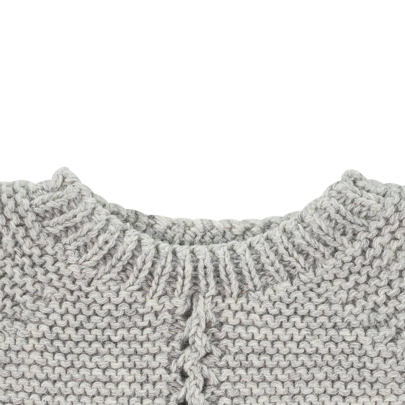 Pyjama en tricot gris pour poupées de 21cm gris