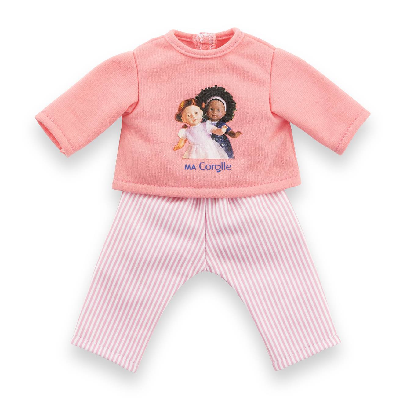 Pyjama rose 2 pièces pour poupée ma Corolle multicolore