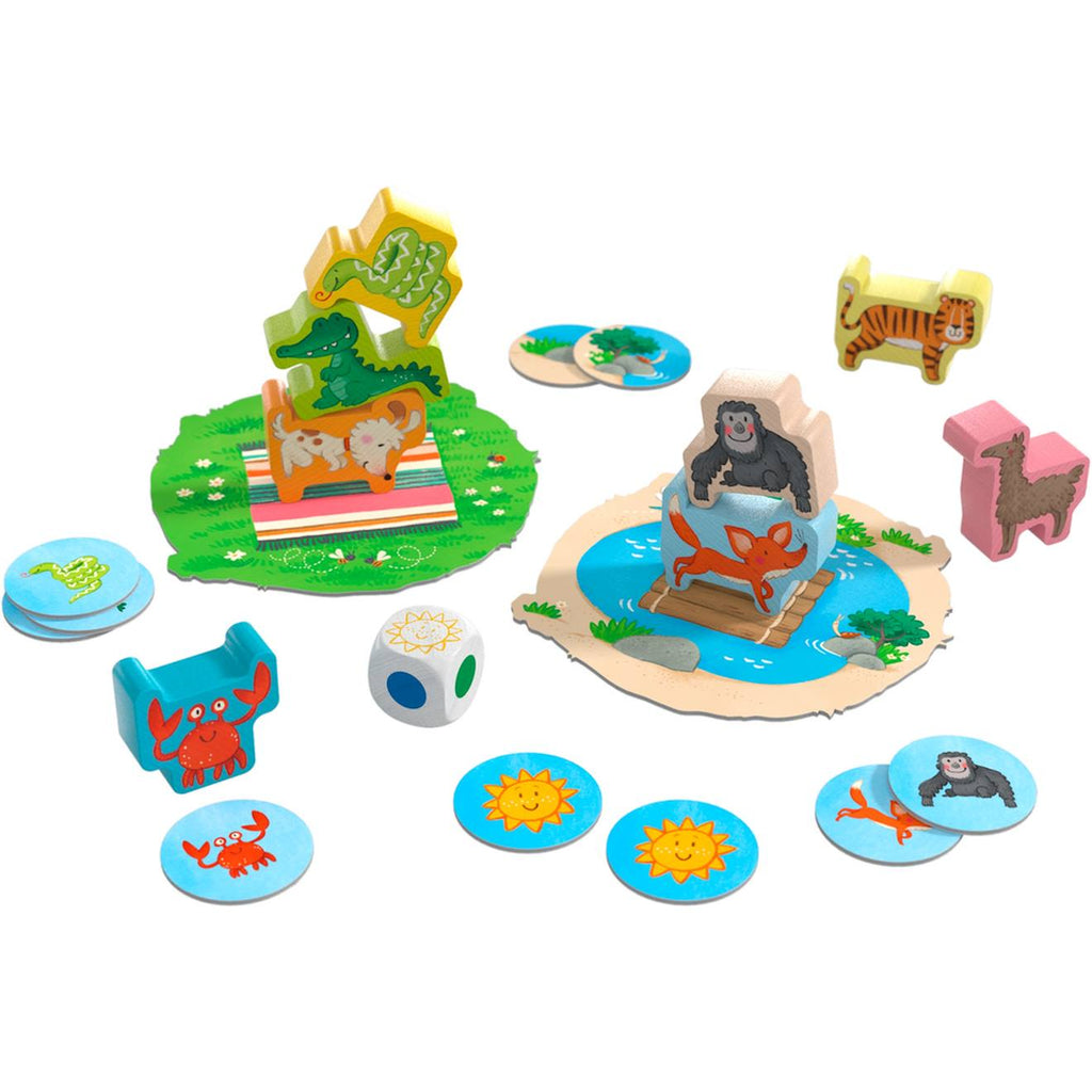 Pyramide d'animaux junior jaune