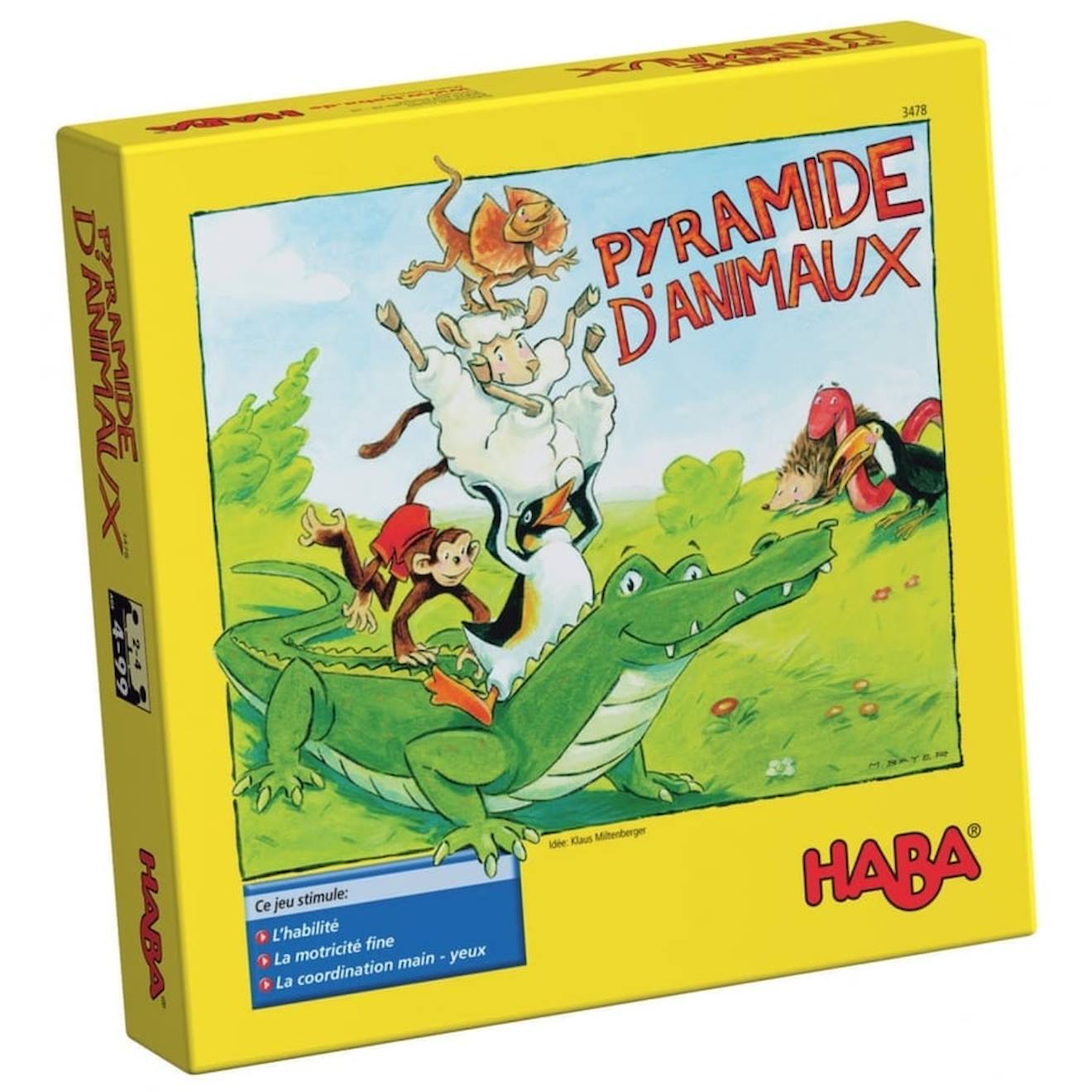 Pyramide d'animaux vert