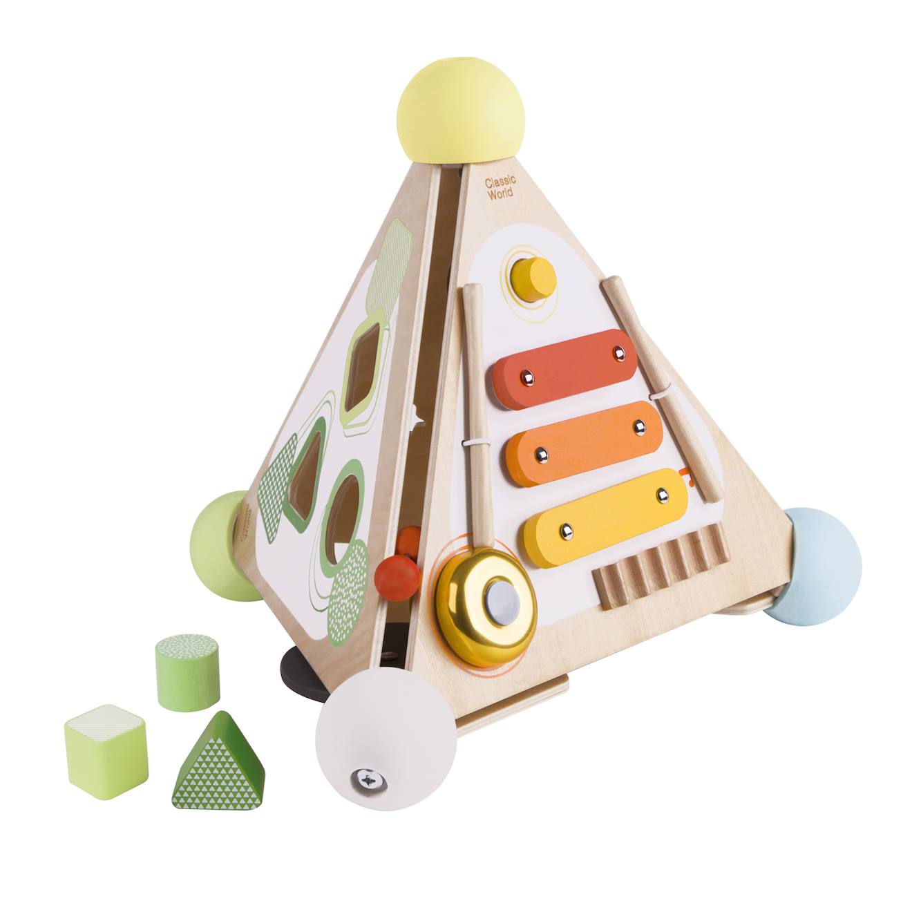 Pyramide d'éveil beige