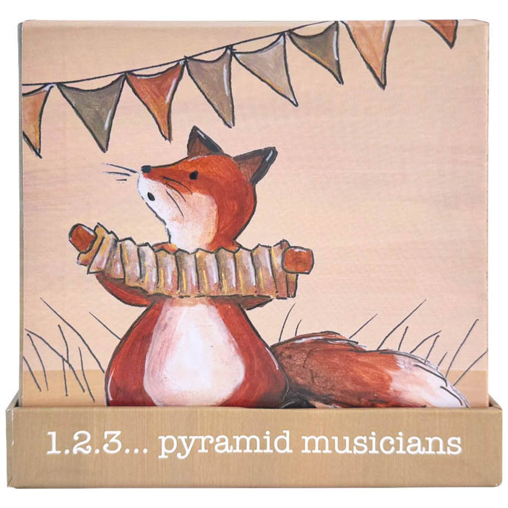 Pyramide musiciens multicolore
