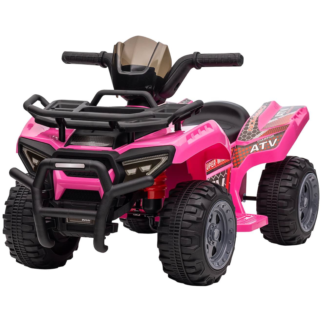 Quad buggy électrique enfant 6 v 2 km/h max effet lumineux rose