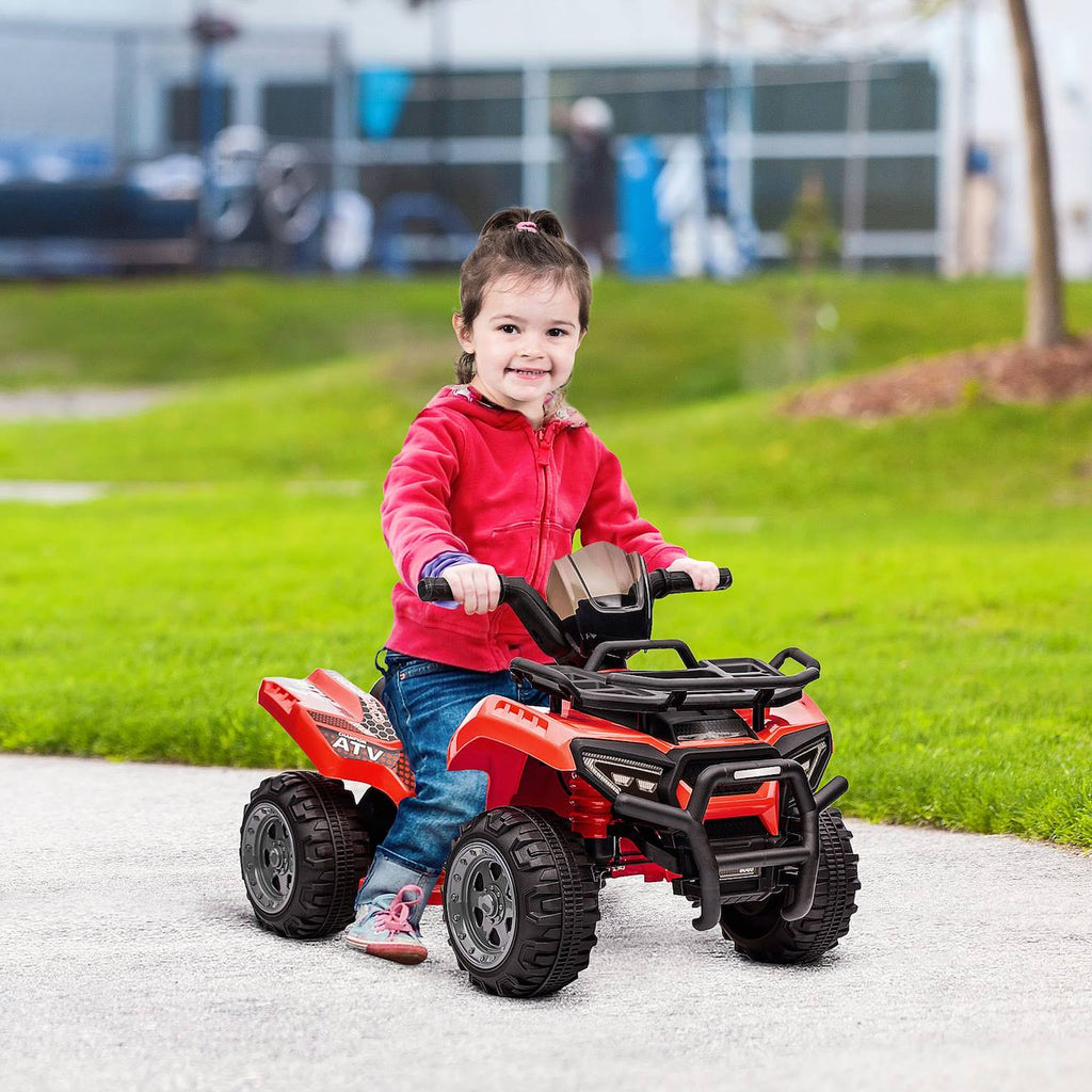 Quad buggy électrique enfant 6 v 2 km/h max effet lumineux rouge