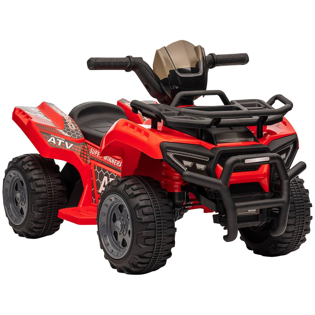 Quad buggy électrique enfant 6 v 2 km/h max effet lumineux rouge