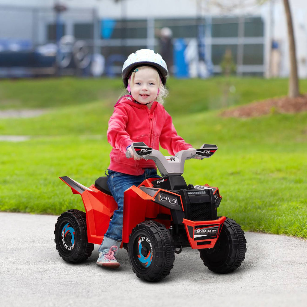 Quad électrique enfant v max 2,5 km/h 6 v rouge
