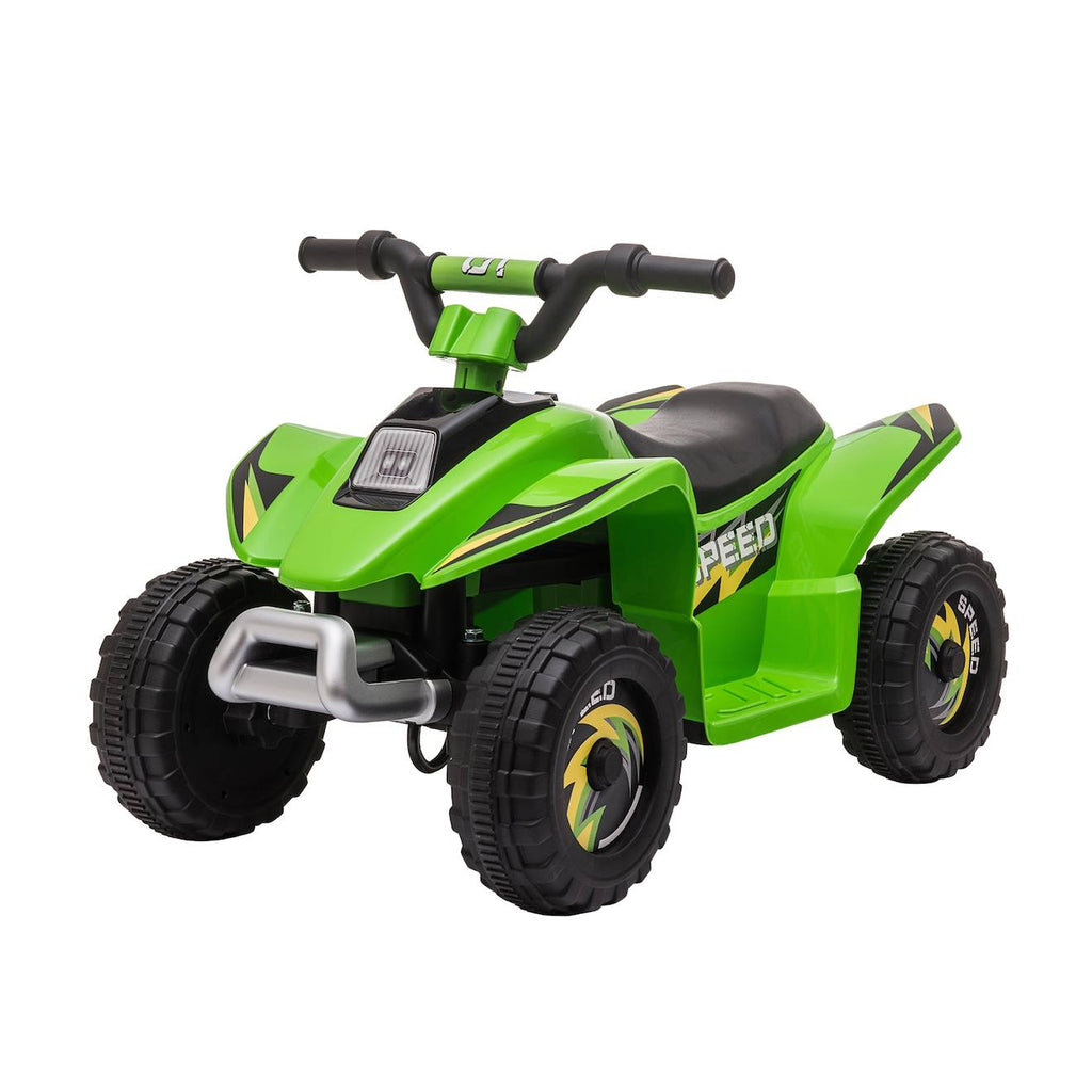 Quad électrique enfant - voiture électrique enfant - marché av, ar - 6 v, v max 4,6 km/h vert