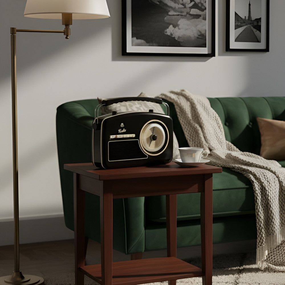 Radio Rétro Rydell Noir - Objet Déco Original