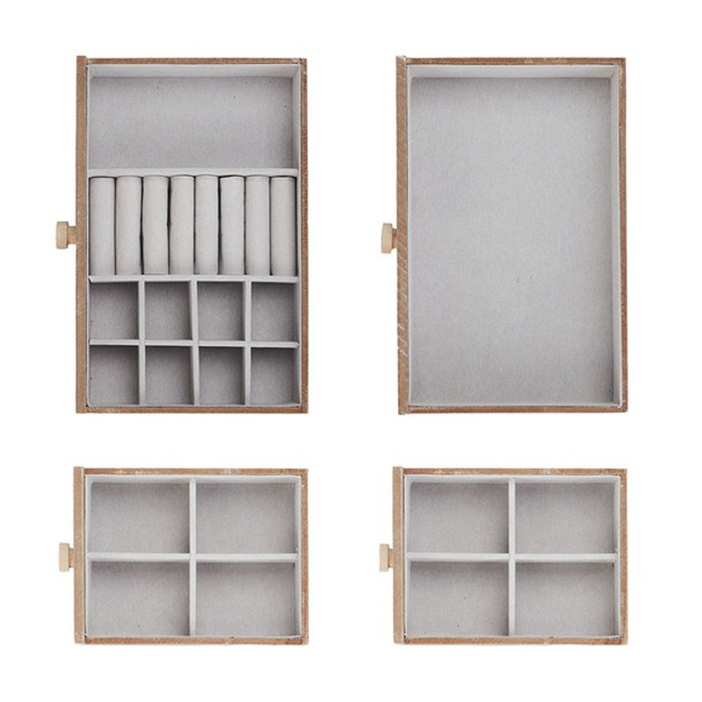 Boîte à Bijoux en Bois Blanche - Boîtes & Porte Bijoux Originaux