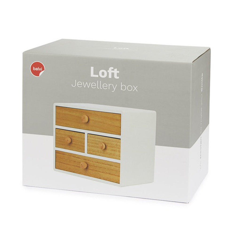 Boîte à Bijoux en Bois Blanche - Boîtes & Porte Bijoux Originaux