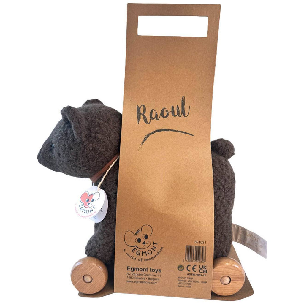 Raoul l'ours à tirer marron