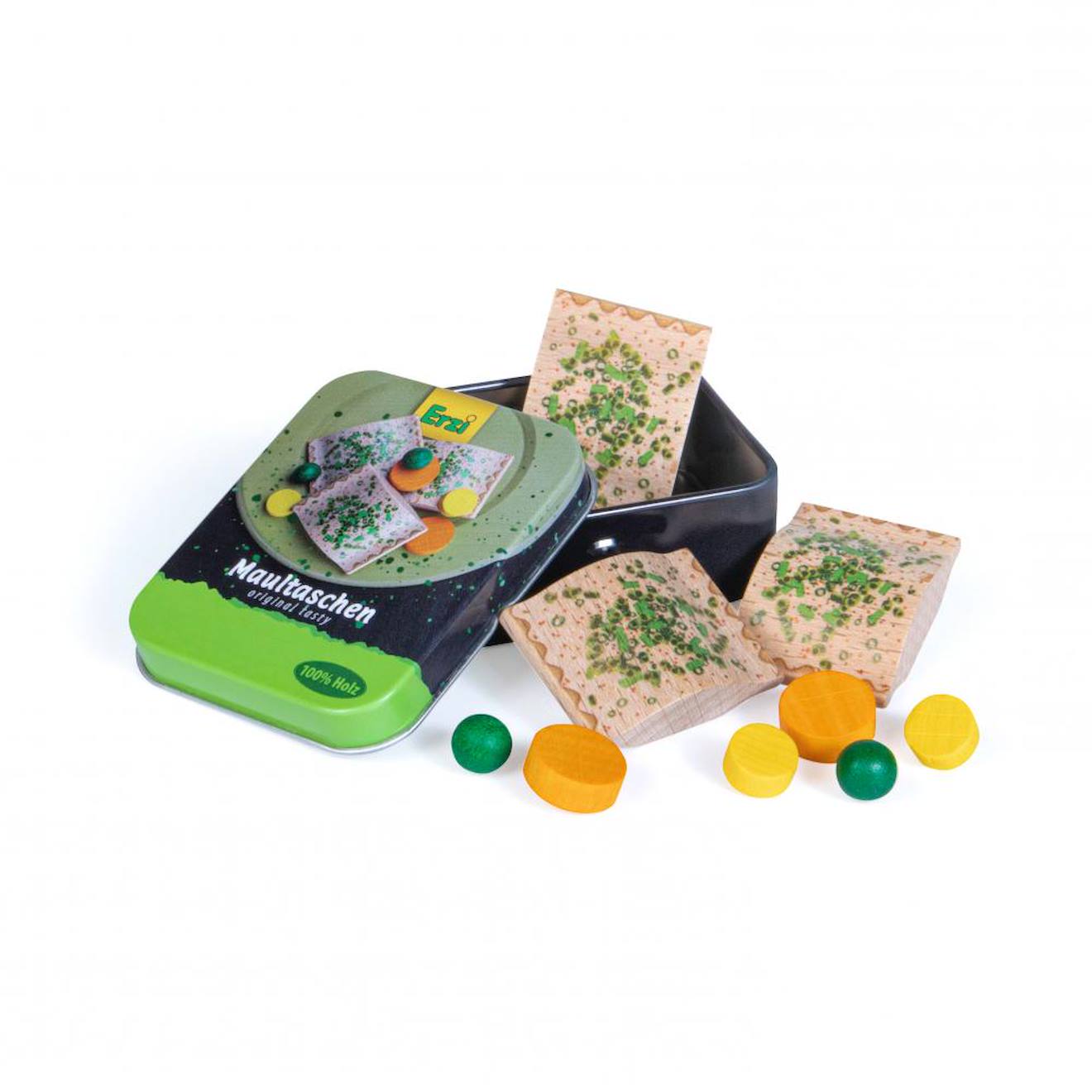 Raviolis et petits légumes vert