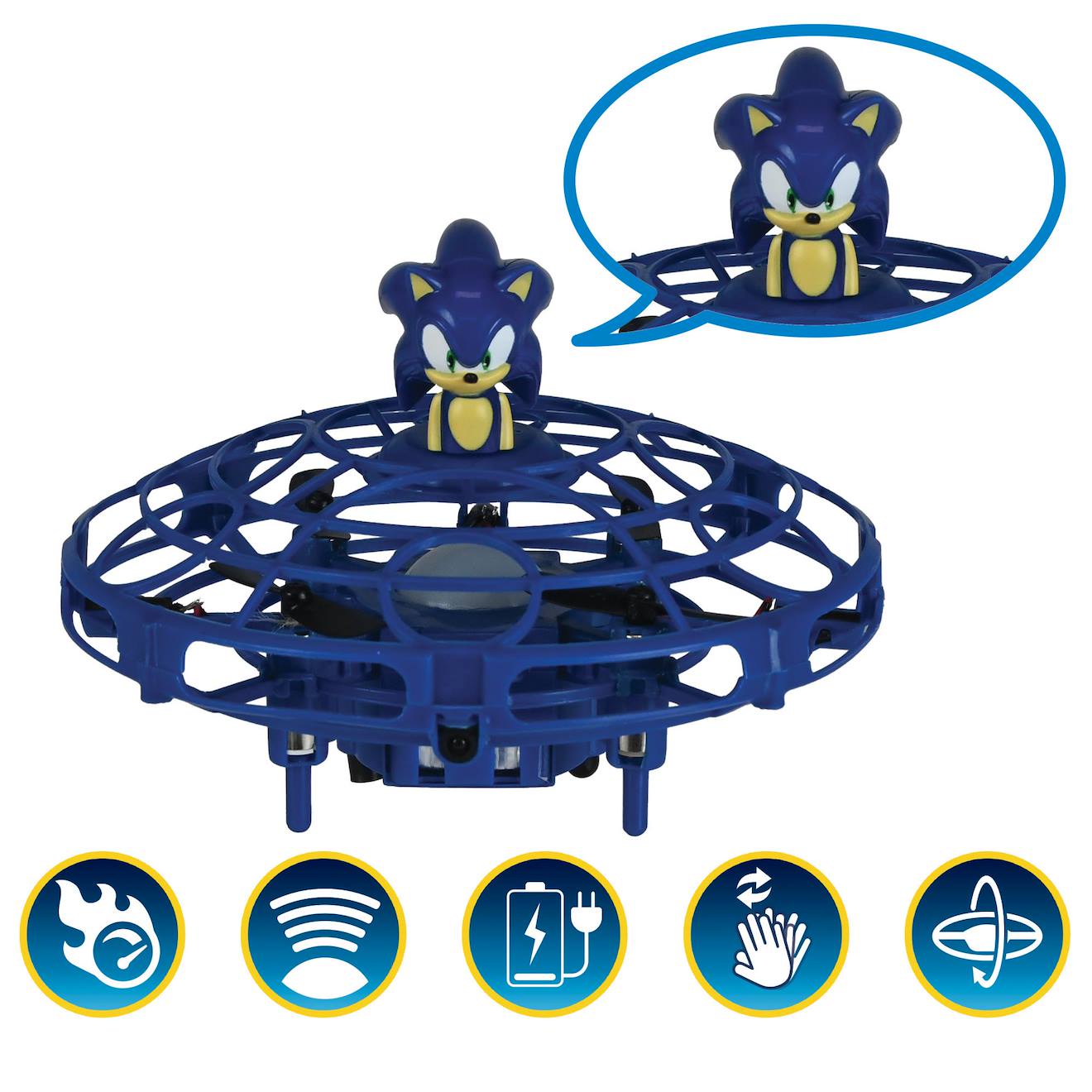 Rc flying Sonic volant télécommandé bleu