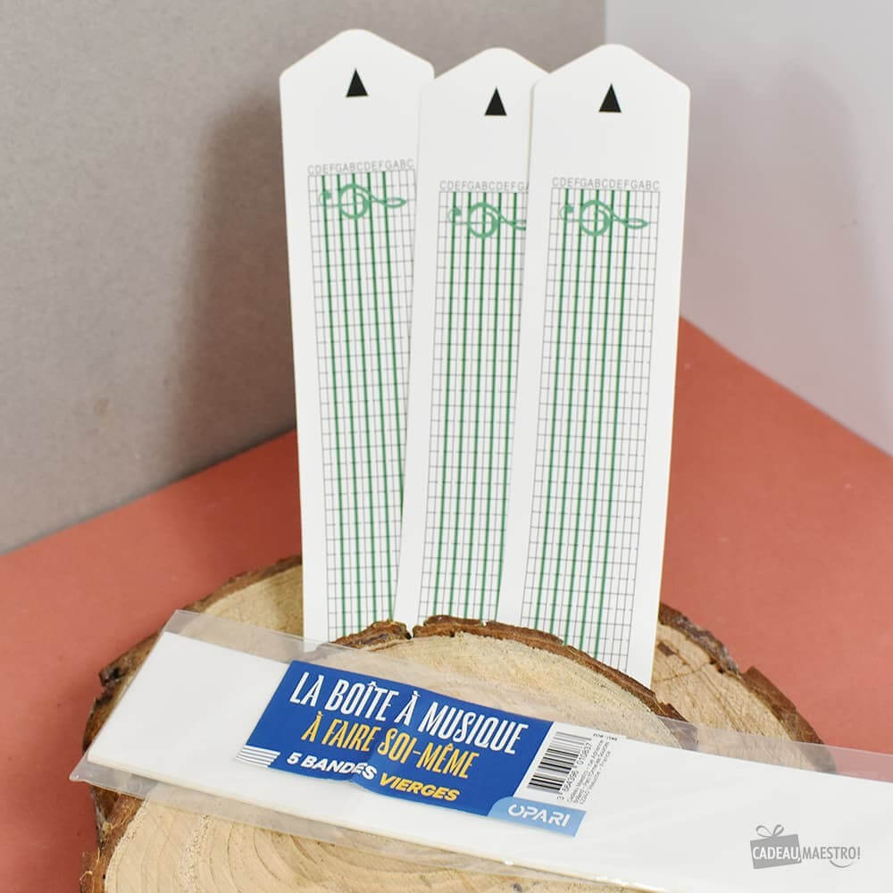 Recharge Papier Boîte à Musique A Faire Soi-Même (x5) - Boîte à Musique à Manivelle